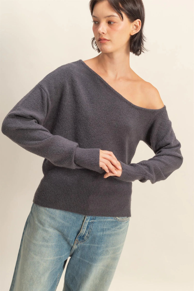 JOSIE ASYMMETRIC SWEATER