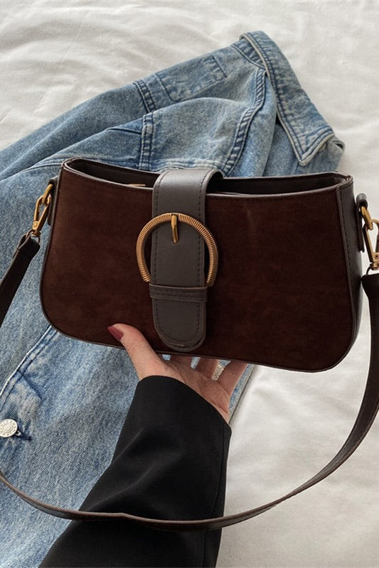 KHLO SUEDE SHOULDER BAG