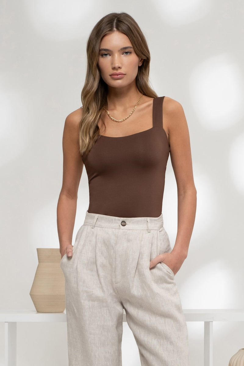 DARCI BUTTER TOP (COFFEE BEAN)