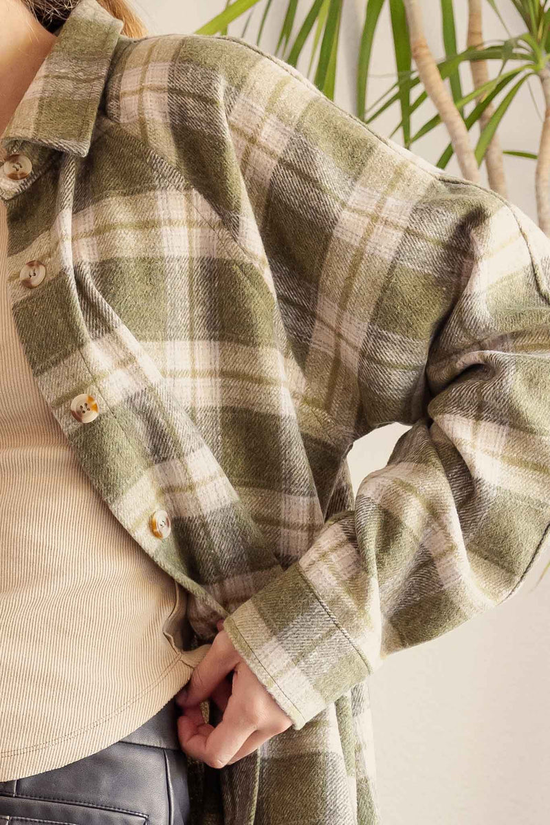 CAMMIE OVERSIZED PLAID SHACKET