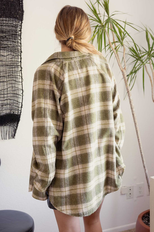 CAMMIE OVERSIZED PLAID SHACKET