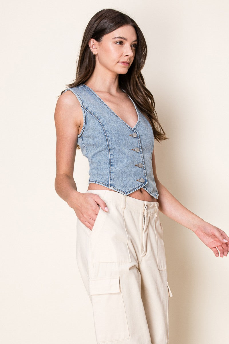 SHACCID VINTAGE DENIM VEST