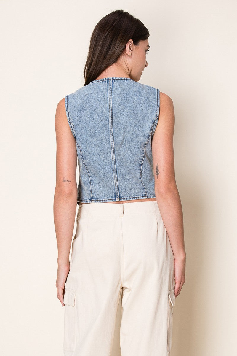 SHACCID VINTAGE DENIM VEST