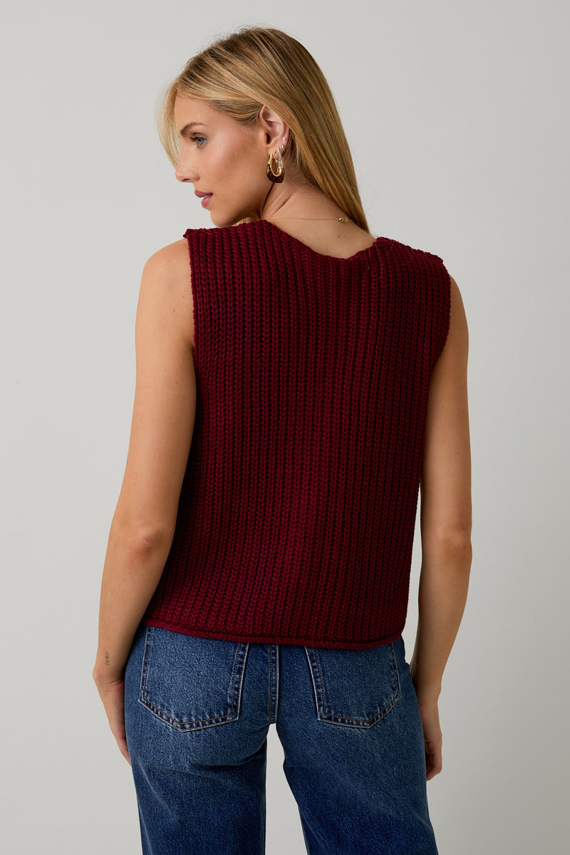JANICE CHUNKY SWEATER VEST