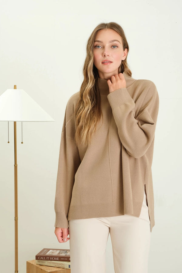 ZELIA MOCK NECK SWEATER