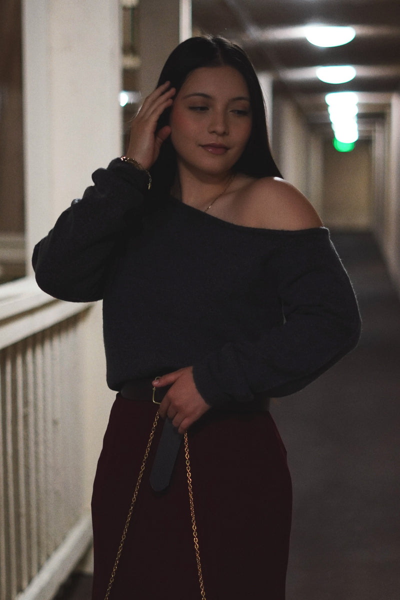 JOSIE ASYMMETRIC SWEATER