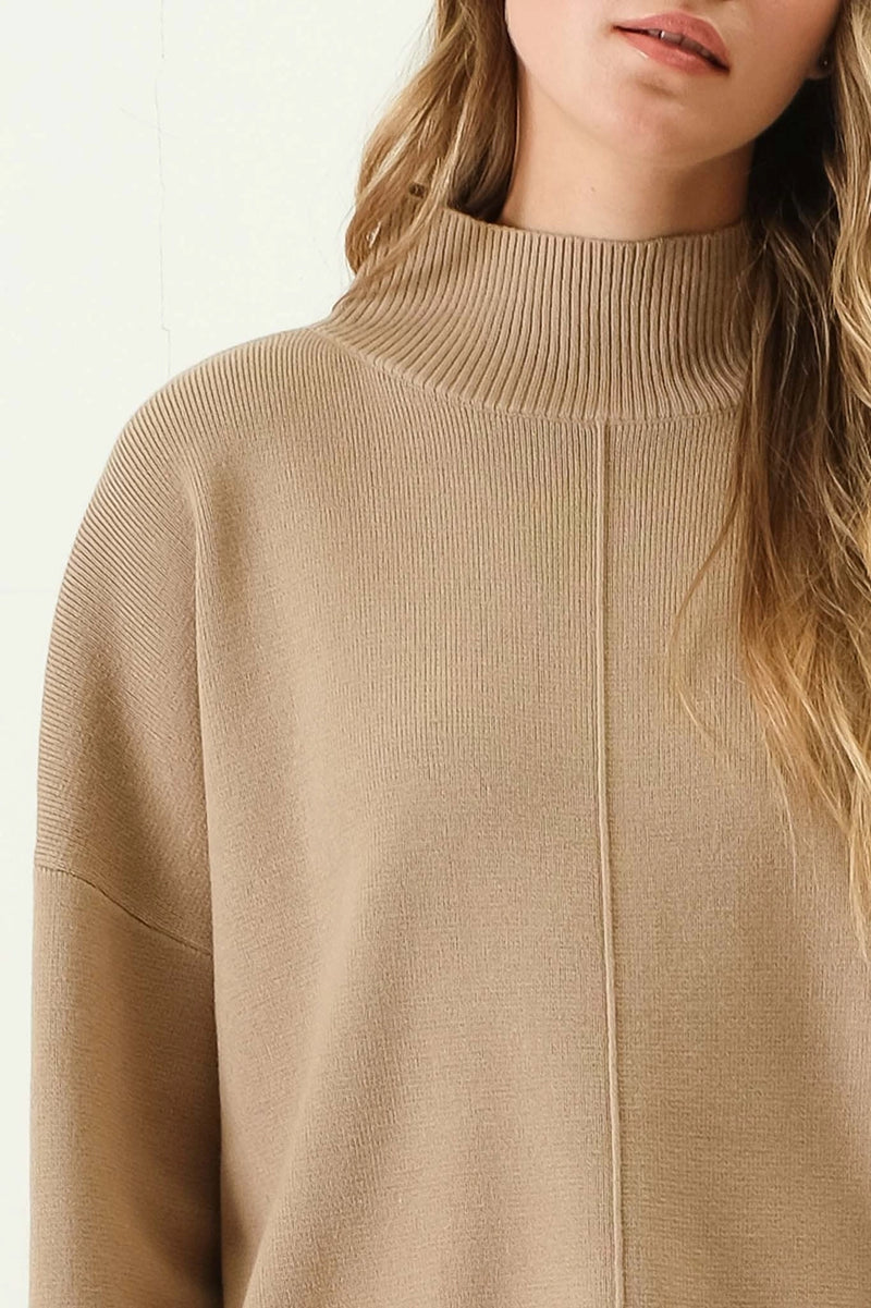 ZELIA MOCK NECK SWEATER