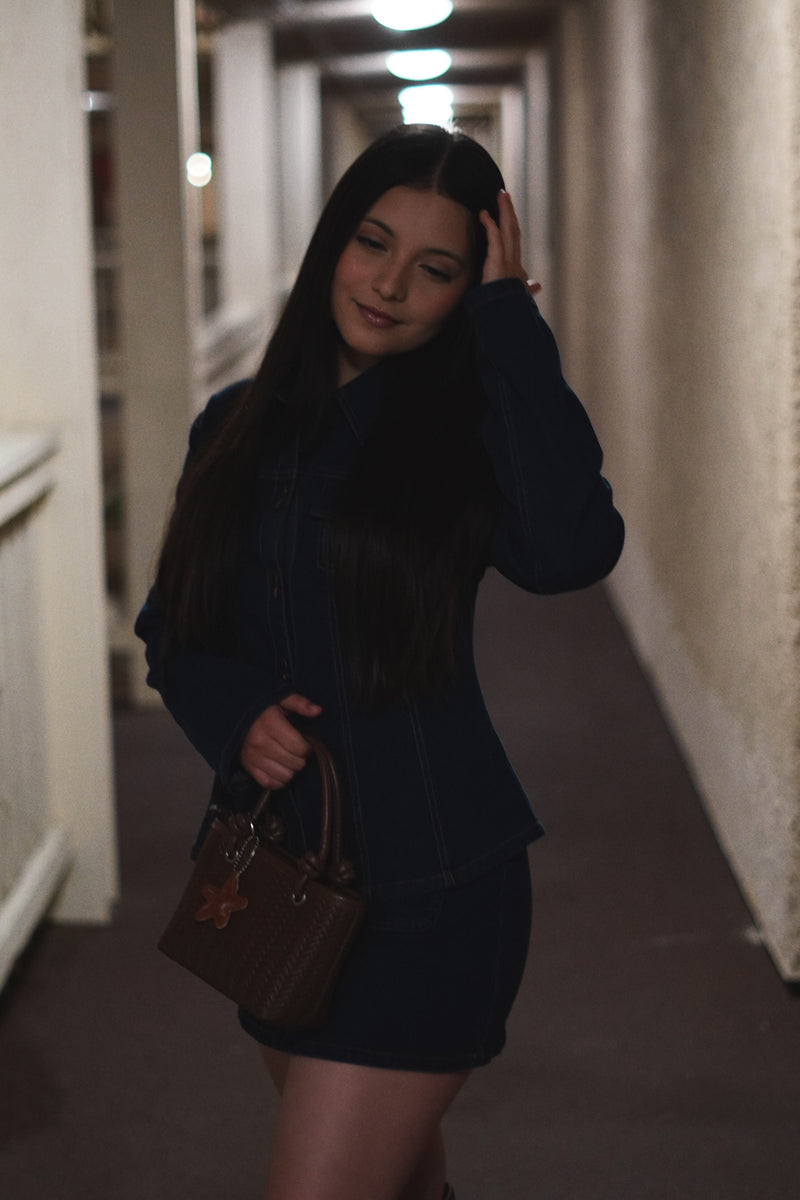 RAINE DENIM FITTED SHACKET