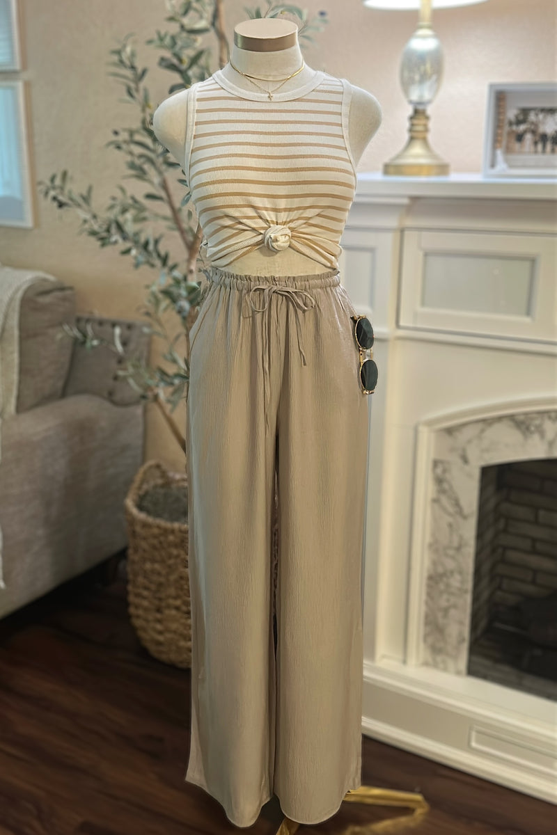 OLIVIA PANTS SET (TP/BGE)