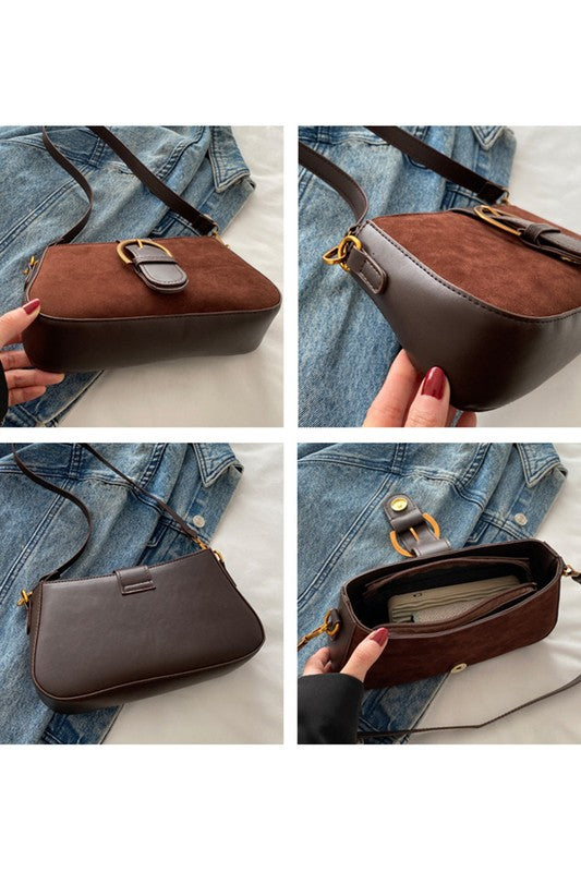 KHLO SUEDE SHOULDER BAG