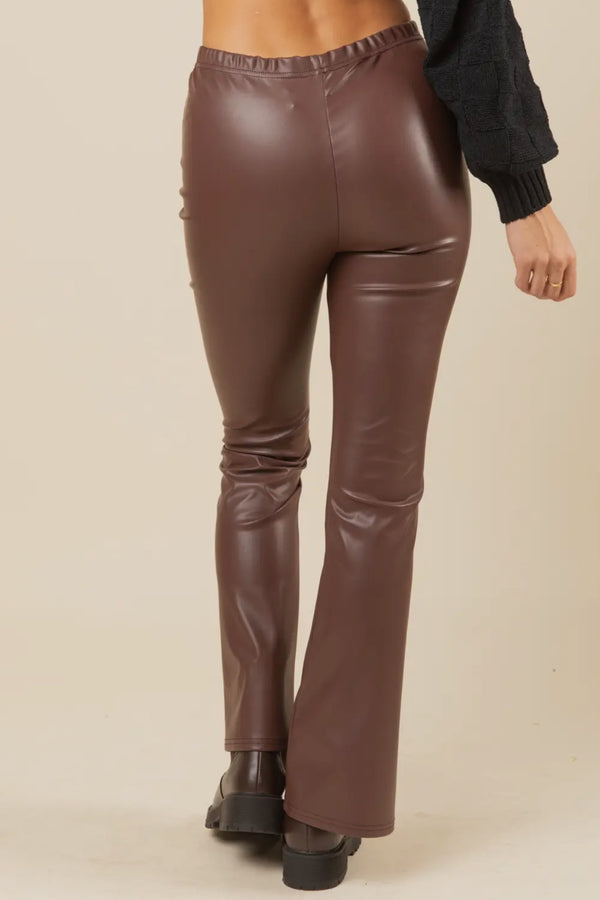 ISABELLA FAUX LEATHER PANTS