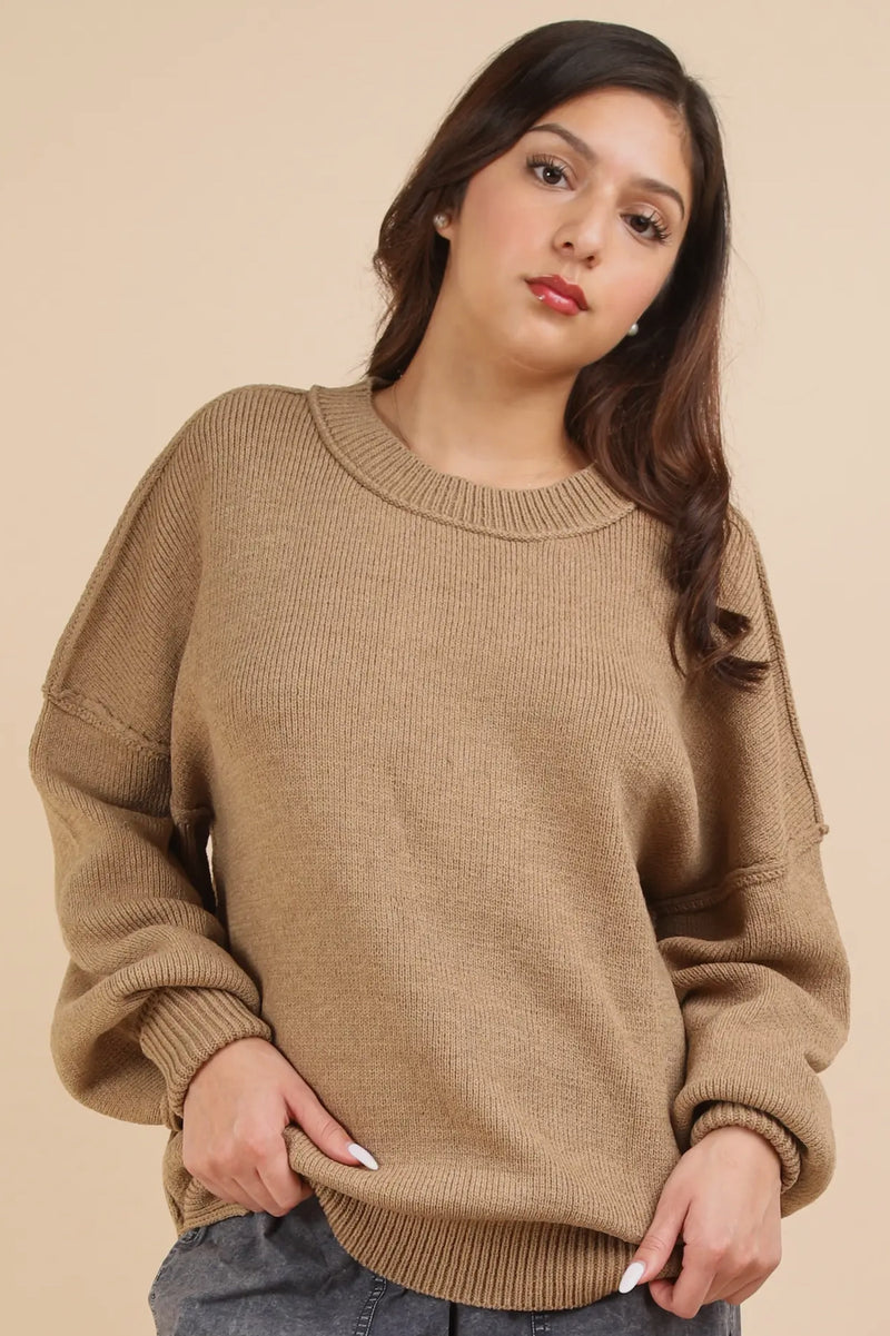 ELENA OVERSIZED SWEATER TOP