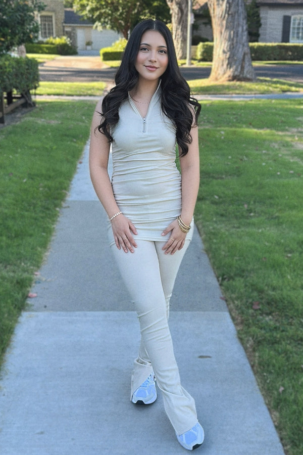 CIERRA HALF ZIP TUNIC SET