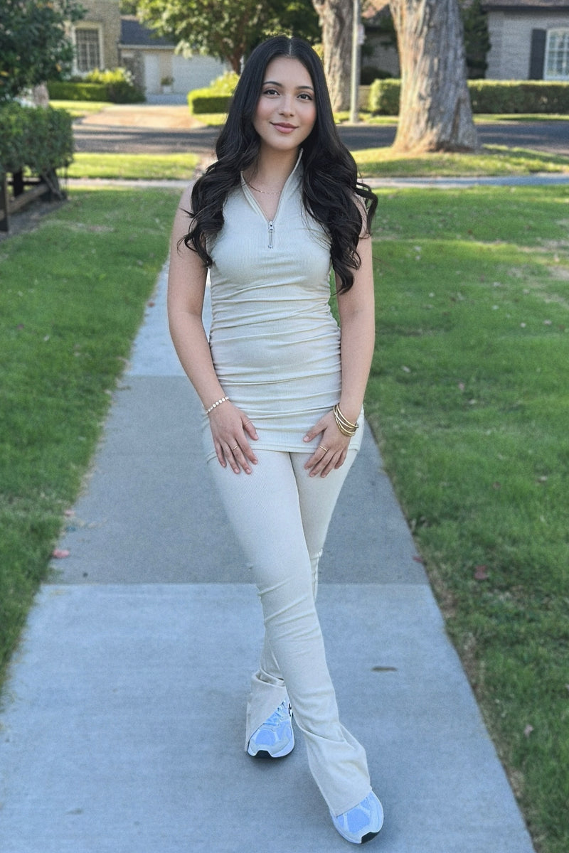 CIERRA HALF ZIP TUNIC SET