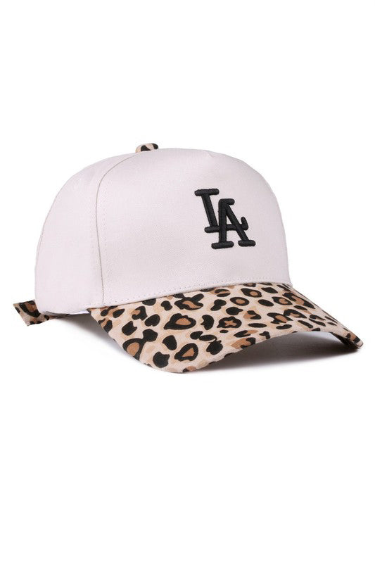 LA CONTRAST CAP (LEOPARD)