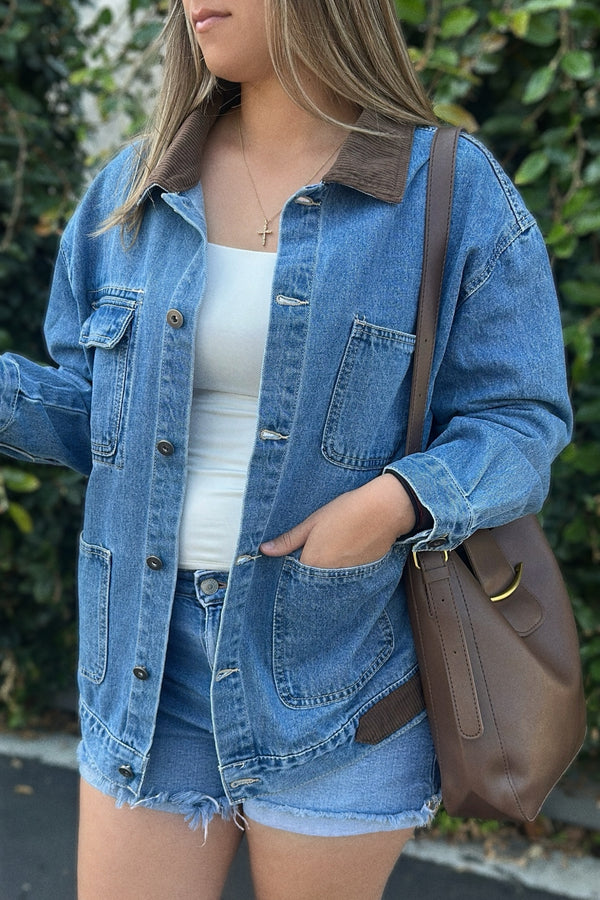 KATHERINE CONTRAST DENIM JACKET