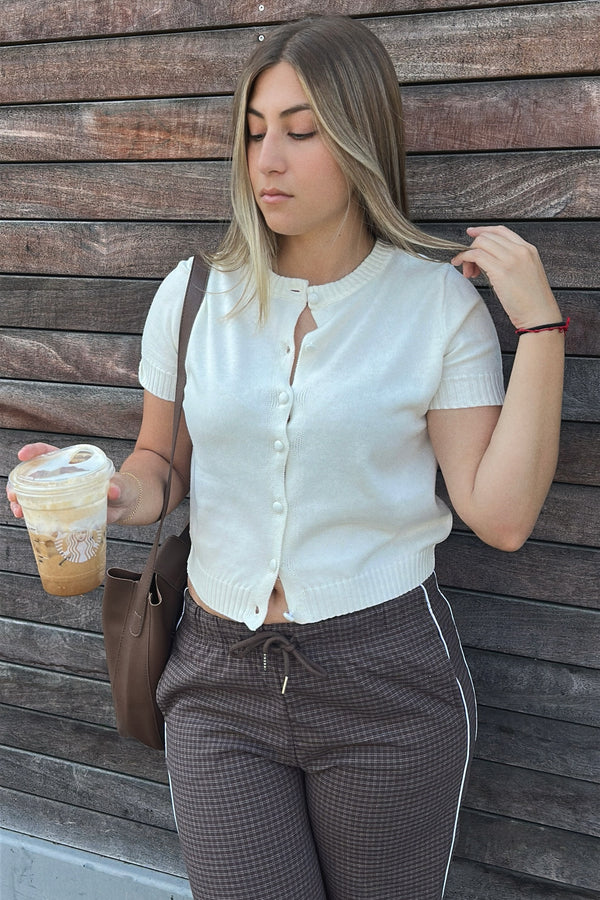 MICHELLE SHORT SLEEVED CARDIGAN