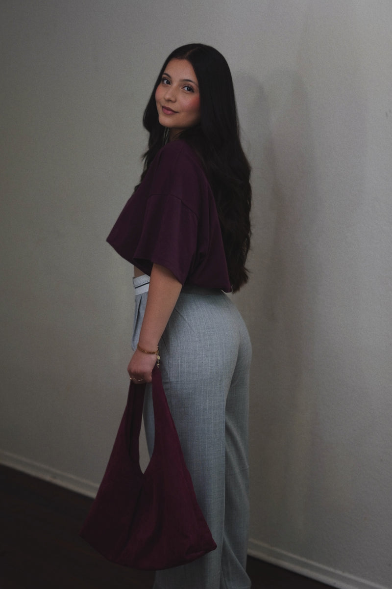 LAURA CONTARST WAIST TROUSERS