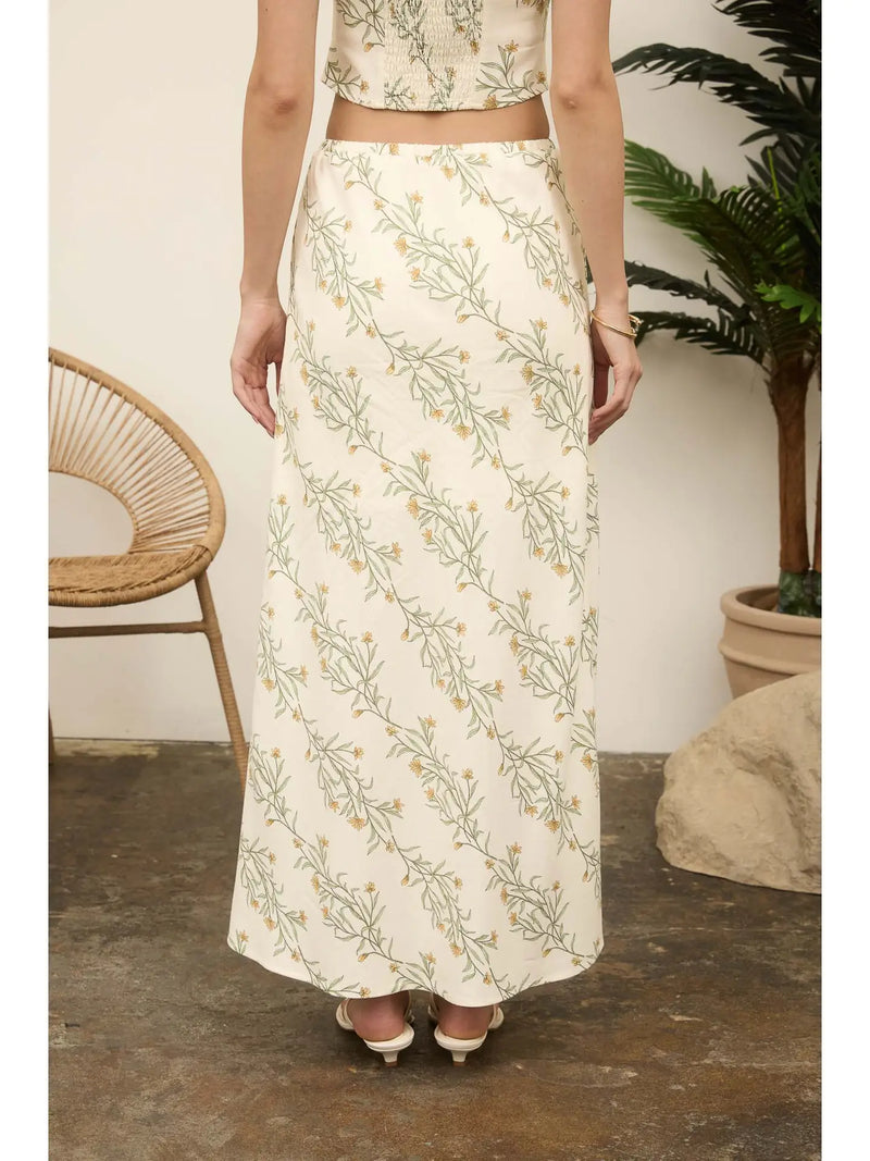 RENATA LINEN MIDI SKIRT